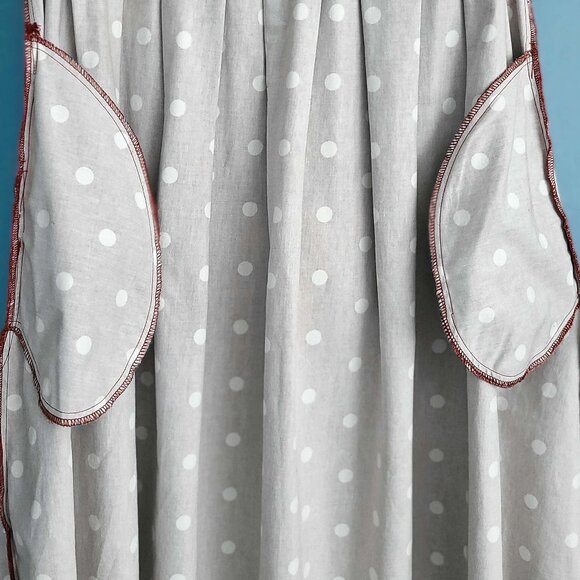 DOLLY & DOTTY “Annie” 50's Polka Dot Dress ~ Burgundy/White. Size US 18 NWOT - Picture 11 of 14